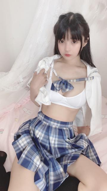 童颜巨乳小萝莉 桜井宁宁 白色JK制服与内衣加黑丝美腿性感私房写真集